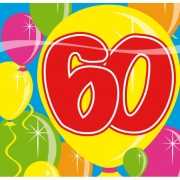 Verjaardag servetten 60 jaar