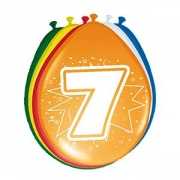 Gekleurde ballonnen 7 jaar