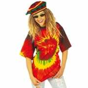 Hippie t shirt gekleurd