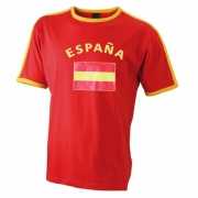 Blauw heren shirtje met Spanje vlag