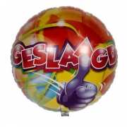 Folieballon met helium geslaagd