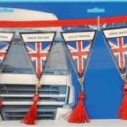 Auto mini vlaggenlijn Engeland 60 cm