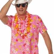 Roze hawaii overhemd