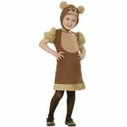 Bruine beren kostuum voor meisjes