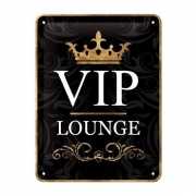 Metalen plaat Muurdecoratie VIP Lounge 15 x 20 cm