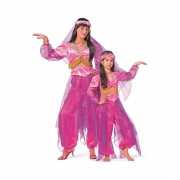 Roze Arabische danseres kostuum voor meisjes