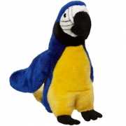 Blauwe papegaaien knuffels 26 cm