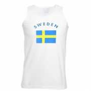 Zweden vlaggen tanktop/ t shirt