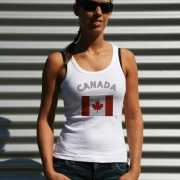Canadeese vlag tanktop/ singlet voor dames