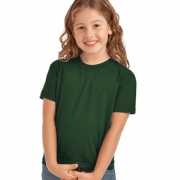 Donkergroen t shirt voor kinderen