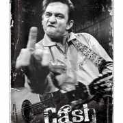Retro muurplaat Johnny Cash 20 x 30 cm