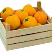 Speel sinaasappels in kist