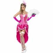 Burlesque thema jurk roze
