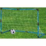 Blauwe voetbal goal inclusief bal
