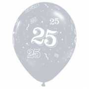 25 jaar jubileum Qualatex ballonnen zilver