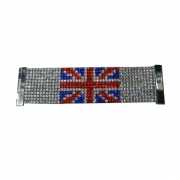 Glitter armband met vlag van Engeland