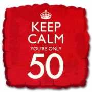 Cadeau ballon keep calm your 50