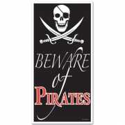 Piraat feestje deurposter