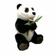 Panda beertje met bamboe 24 cm