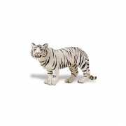 Speeldier Bengaalse tijgerin wit van plastic 14 cm