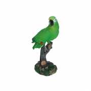 Groen beeldje papegaai 20 cm