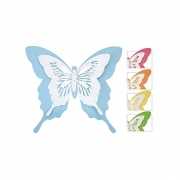 Licht gekleurde metalen vlinder 39 cm
