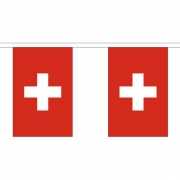 Polyster vlaggenlijn Zwitserland 3 m