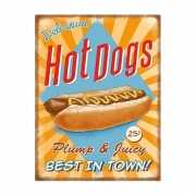 Wandplaat Hot Dogs