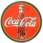 Wandplaatje Coca cola rond 30 cm