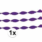 Crepe papier slingers in het paars