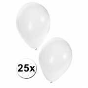 Ballonnen wit 25 stuks