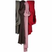 Warme roze sjaal voor dames 176cm