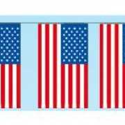 Decoratie vlaggenlijn Amerika