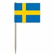50x Zweden decoratie prikkertjes