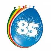 8 stuks ballonnen 85 jaar