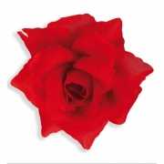 Rode rozen verkleed broche