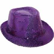 Glitter hoeden bling bling paars