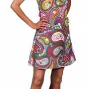 Gekleurde halter hippie jurk
