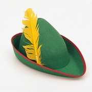 Luxe Peter Pan hoed met veer