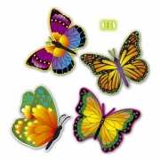 Decoratie vlindertjes van karton
