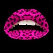 Party lip stickers roze luipaard