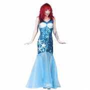 Zeemeerminnen jurk blauw