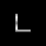 Kleine alfabet stickers letter L