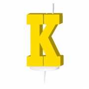 Geel naam kaarsje letter K