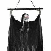 Spook zwart hangend 30 cm