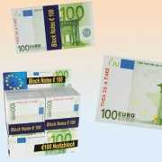 Euro biljetten notitieblok