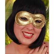 Carnaval oogmasker in de kleur goud