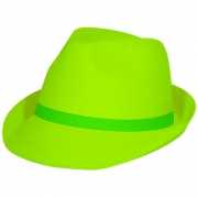 Neon groen hoedje voor volwassenen