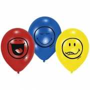 Ballonnen met smiley bedrukking