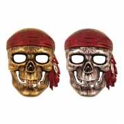 Kinder piraten maskertje metallic